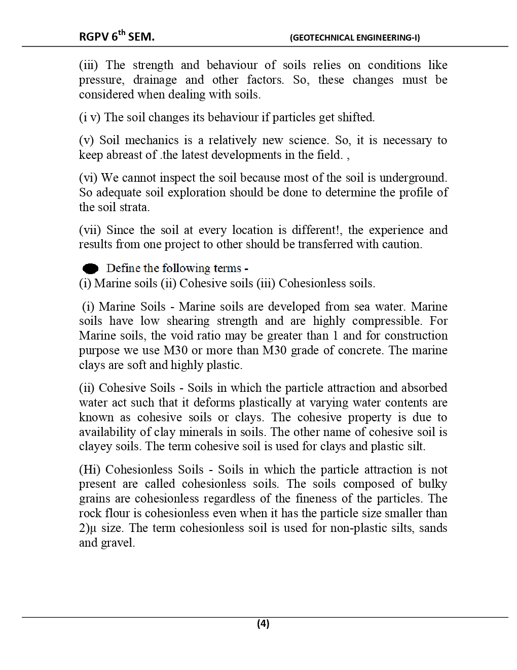 Geotechnical Engineering-I For RGPV BE 6th Sem Civil Engineering - Page 5
