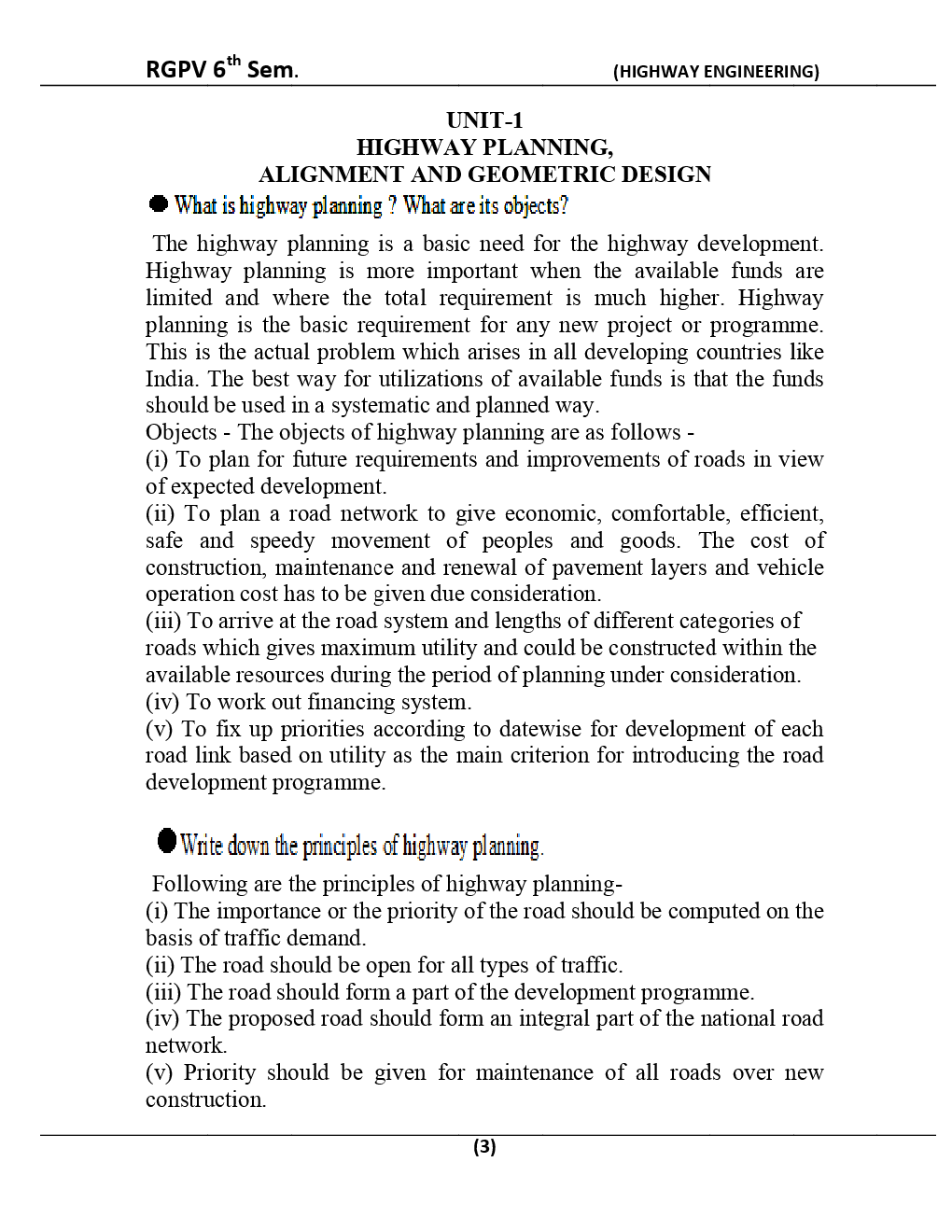 Highway Engineering For RGPV BE 6th Sem Civil Engineering - Page 4