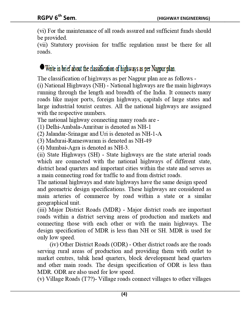 Highway Engineering For RGPV BE 6th Sem Civil Engineering - Page 5