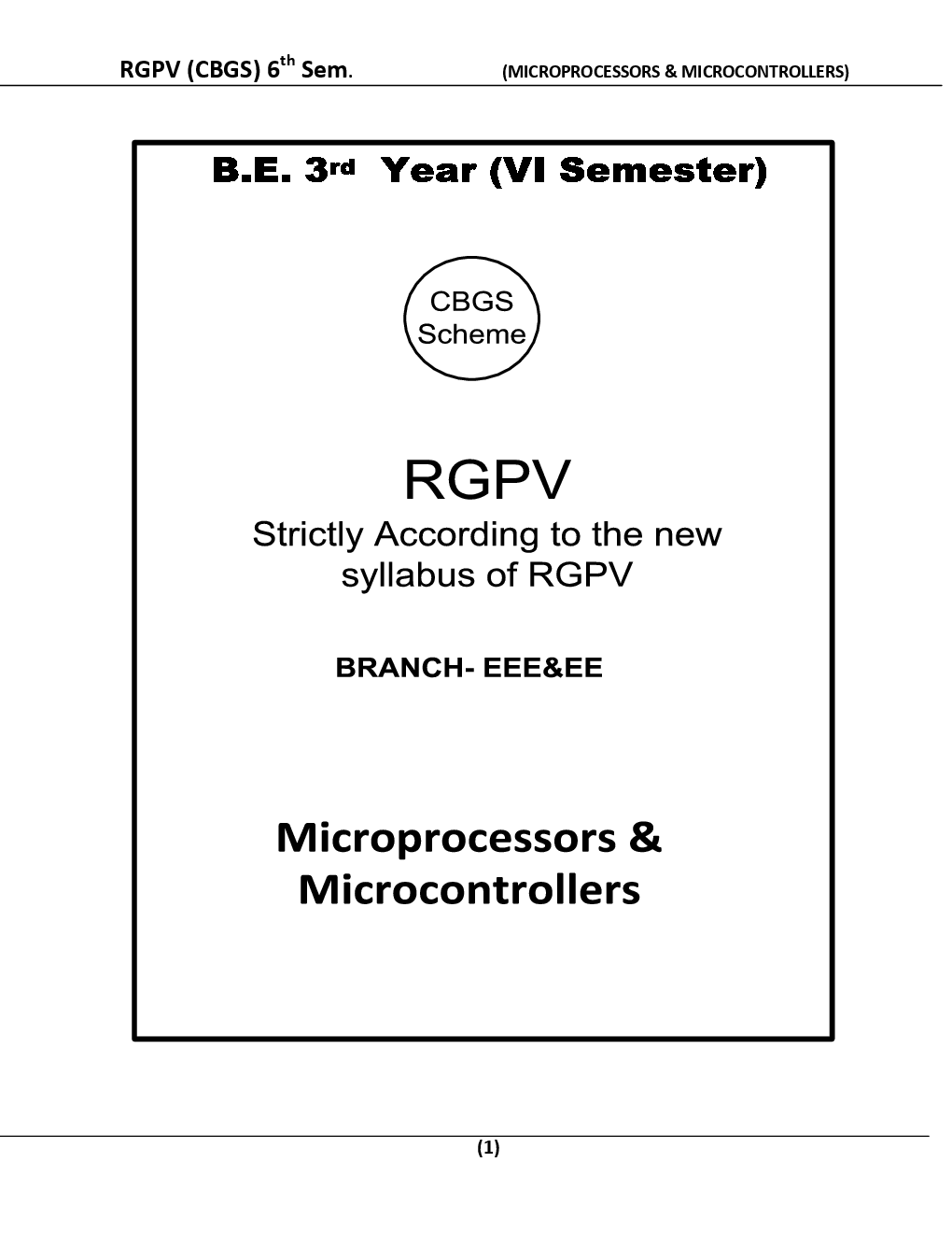 Microprocessors & Microcontrollers For RGPV BE 6th Sem Electrical & Electronics Engineering - Page 2