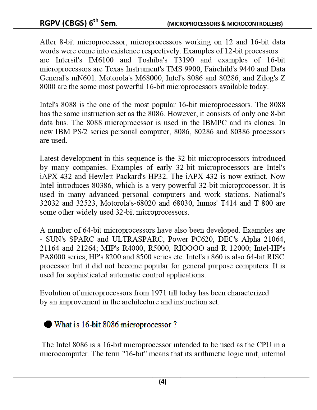 Microprocessors & Microcontrollers For RGPV BE 6th Sem Electrical & Electronics Engineering - Page 5