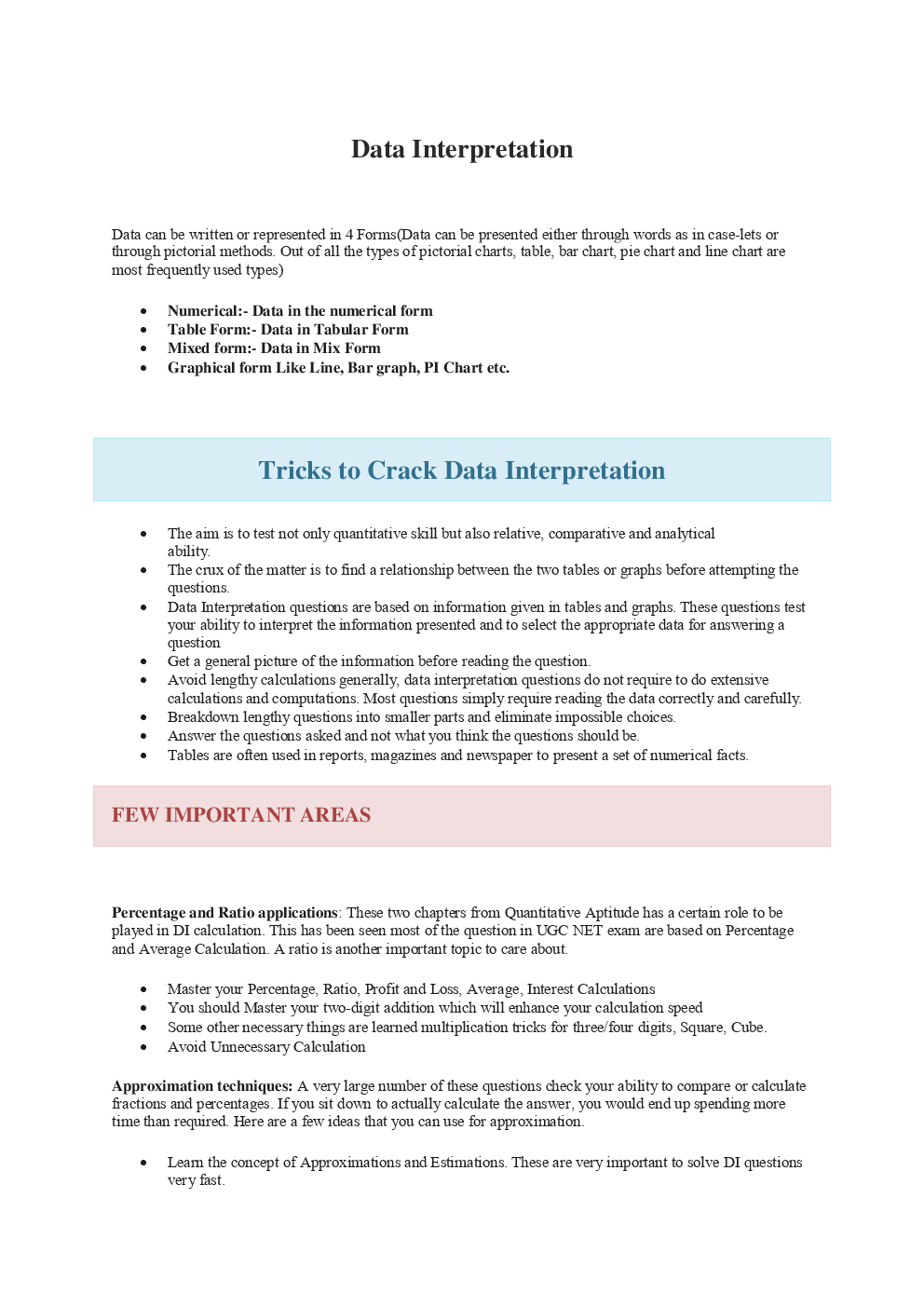 Data Interpretation Study Material For UGC NET - Page 3