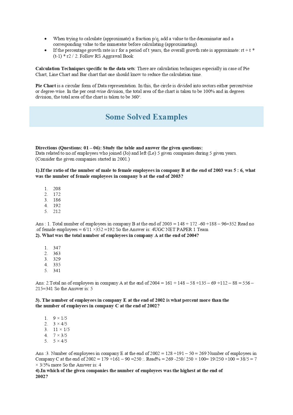 Data Interpretation Study Material For UGC NET - Page 4