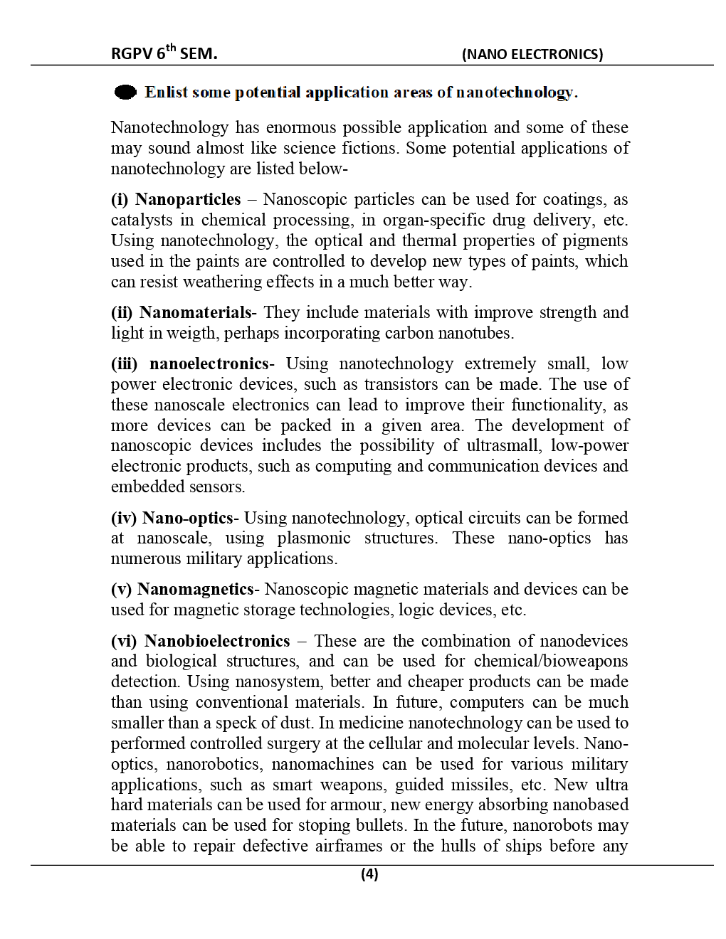 Nano Electronics For RGPV BE 6th Sem Electronics & Communication Engineering - Page 5