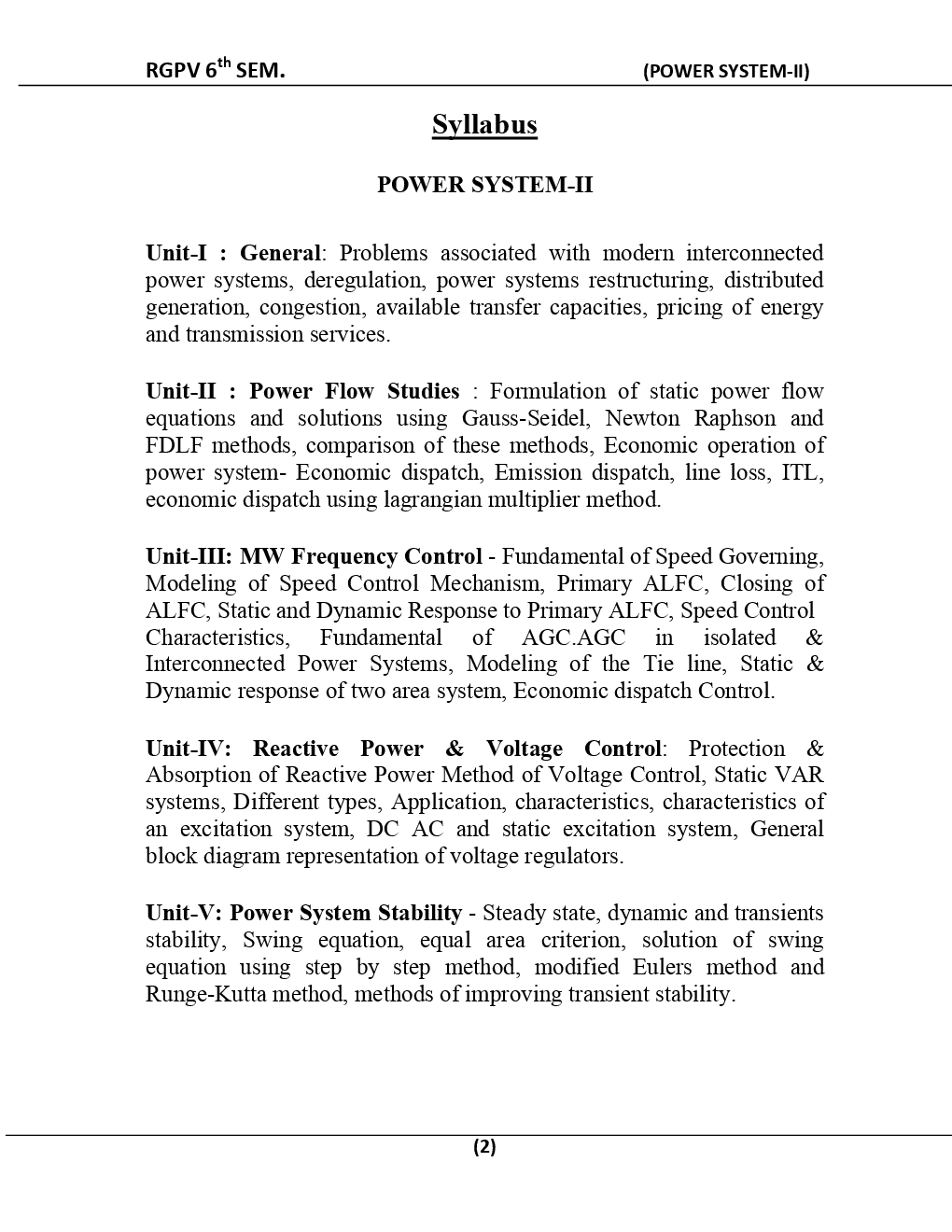 Power System-II For RGPV BE 4th Sem Electrical And Electronics Engineering - Page 3