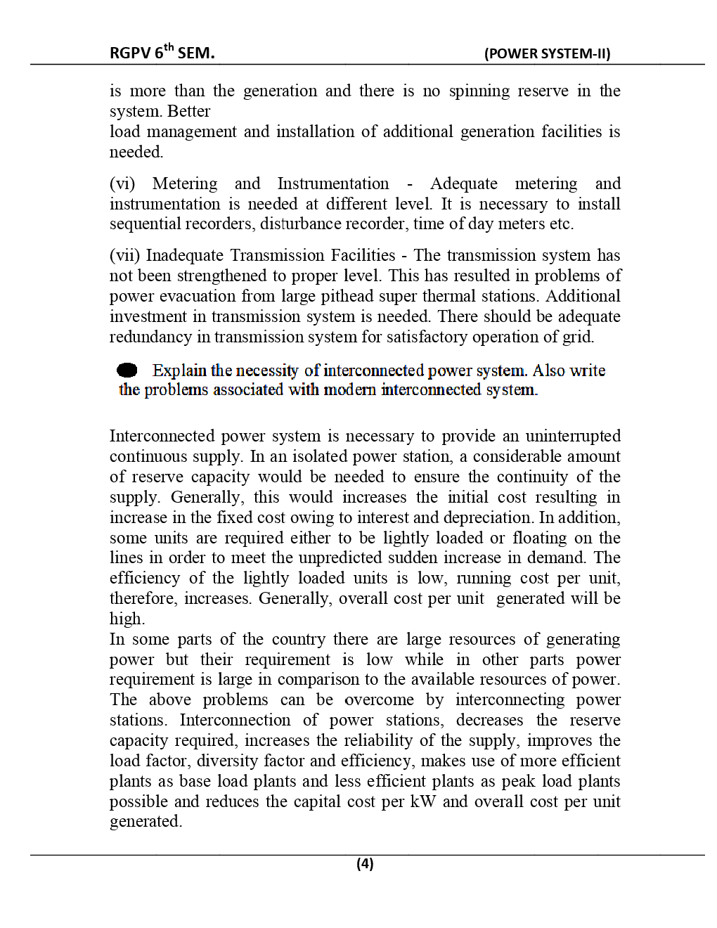 Power System-II For RGPV BE 4th Sem Electrical And Electronics Engineering - Page 5