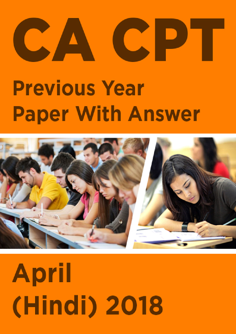 CA CPT Previous Year Paper With Answer April (Hindi) 2018 - Page 1