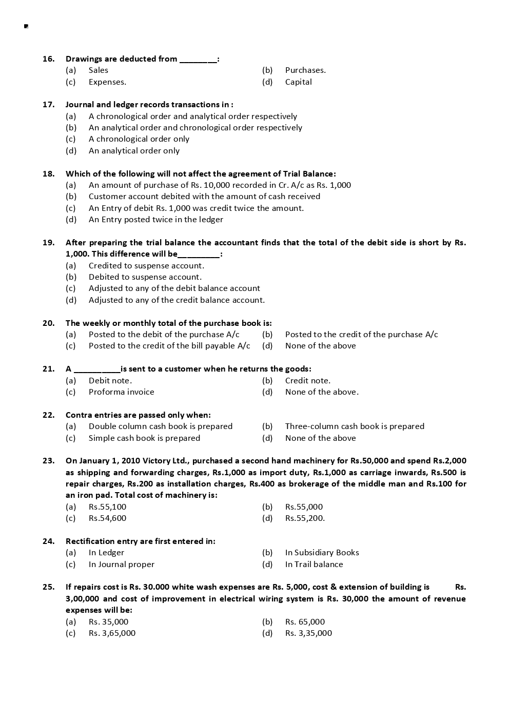 CA CPT Previous Year Paper With Answer April 2018 - Page 4