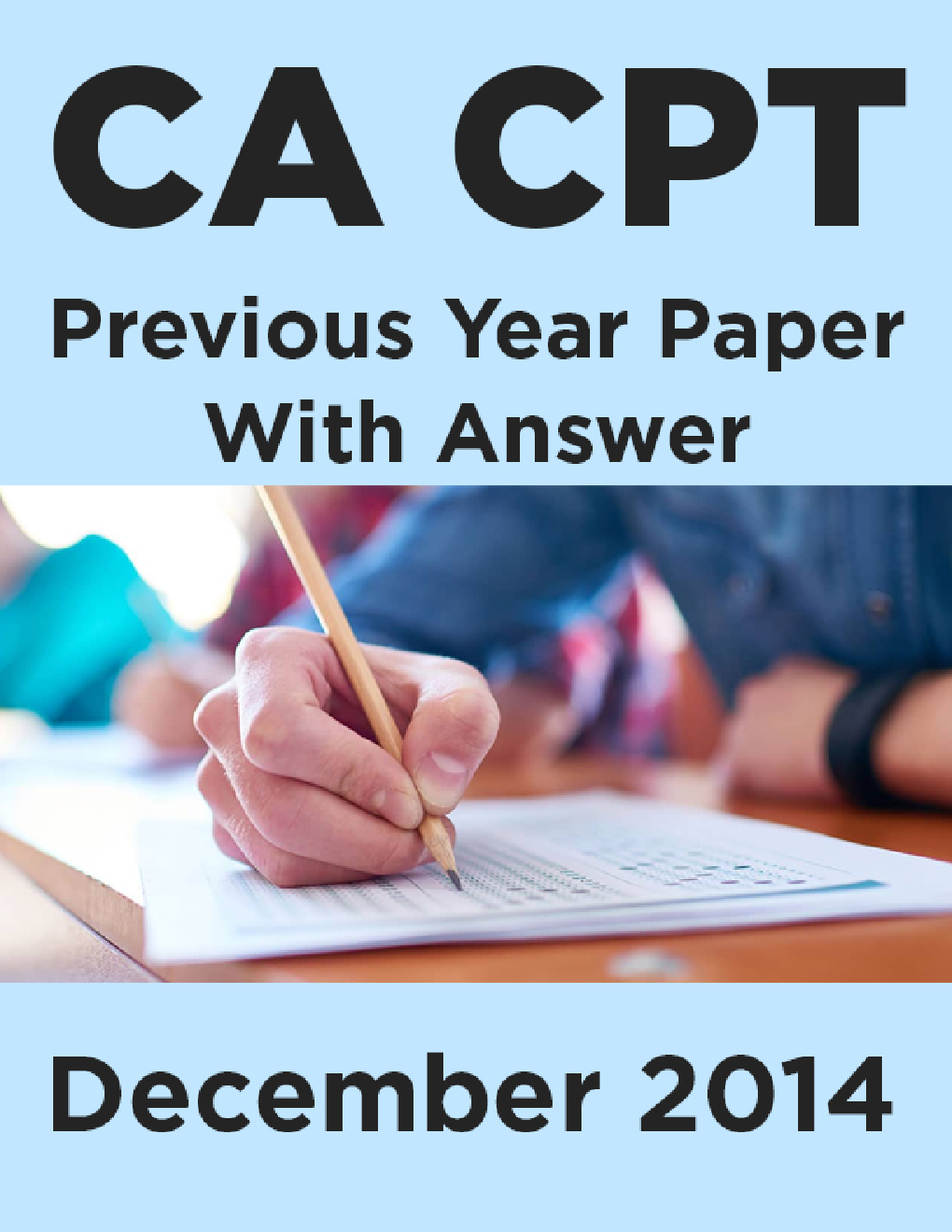 CA CPT Previous Year Paper With Answer December 2014 - Page 1