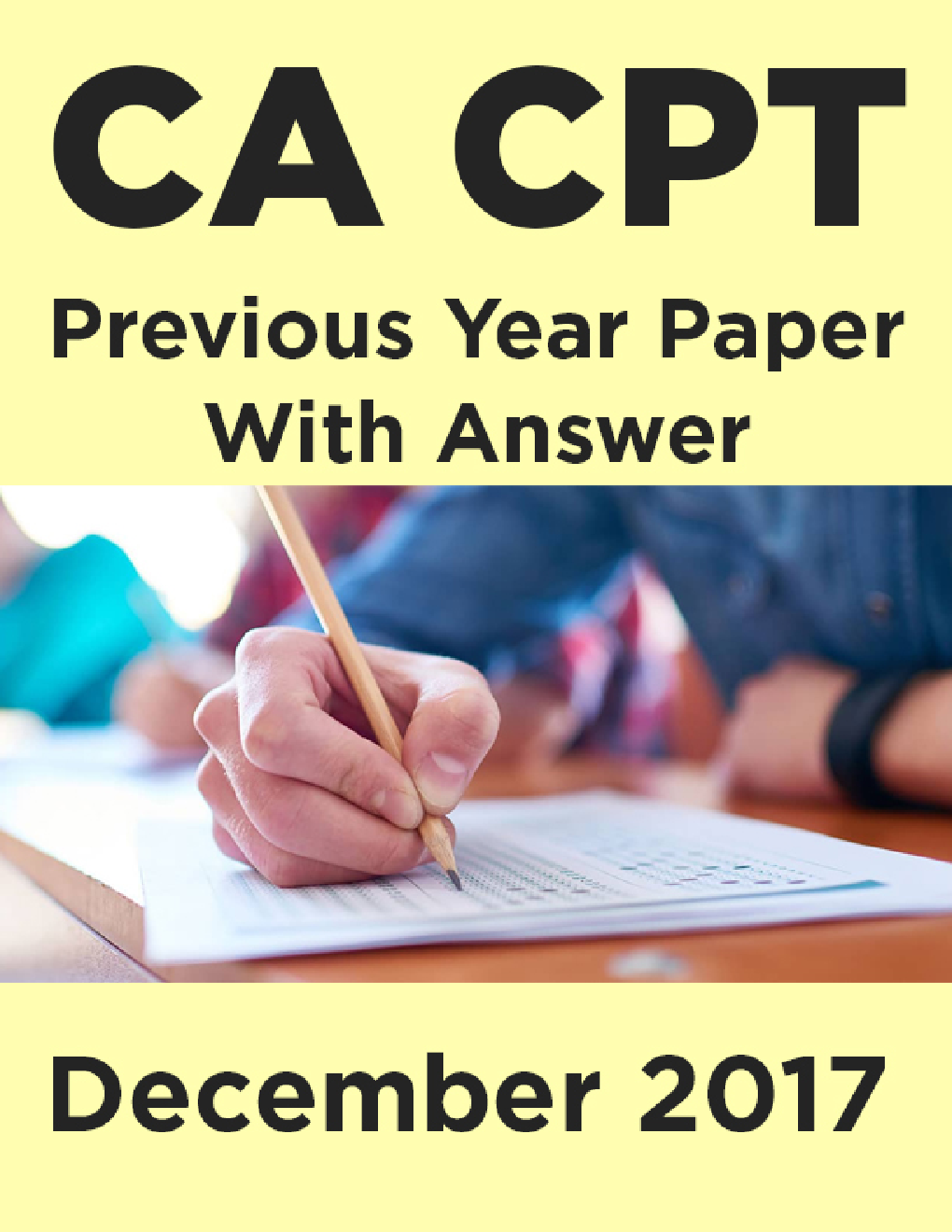 CA CPT Previous Year Paper With Answer December 2017 - Page 1