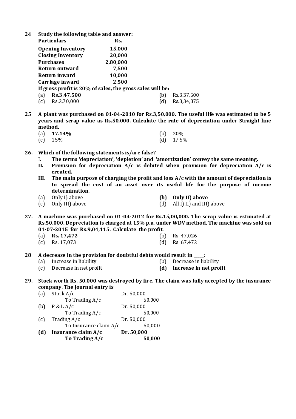 CA CPT Previous Year Paper With Answer June 2016 - Page 5