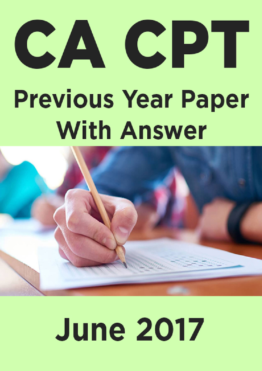 CA CPT Previous Year Paper With Answer June 2017 - Page 1
