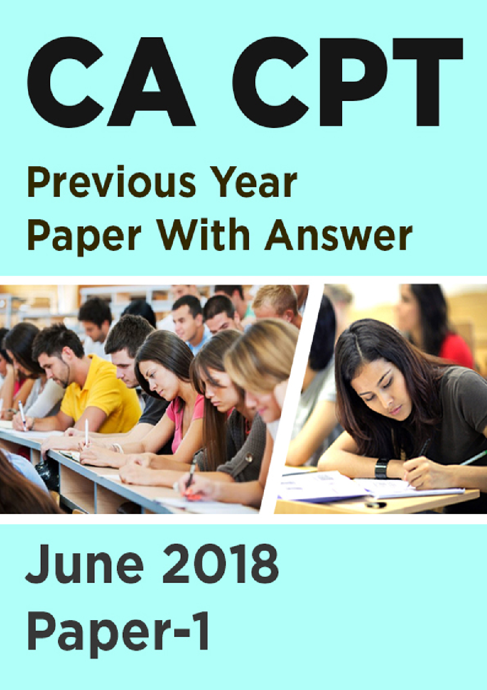CA CPT Previous Year Paper With Answer June 2018 Paper-1 - Page 1