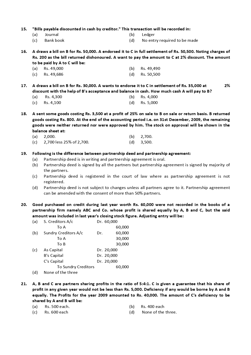 CA CPT Previous Year Paper With Answer June 2018 Paper-2 - Page 4