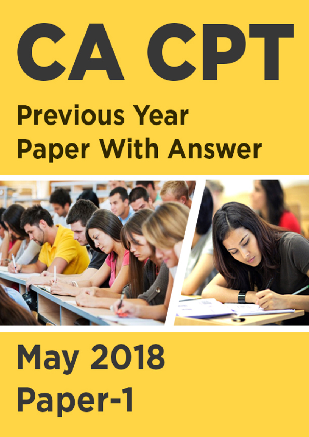 CA CPT Previous Year Paper With Answer May 2018 Paper-1 - Page 1