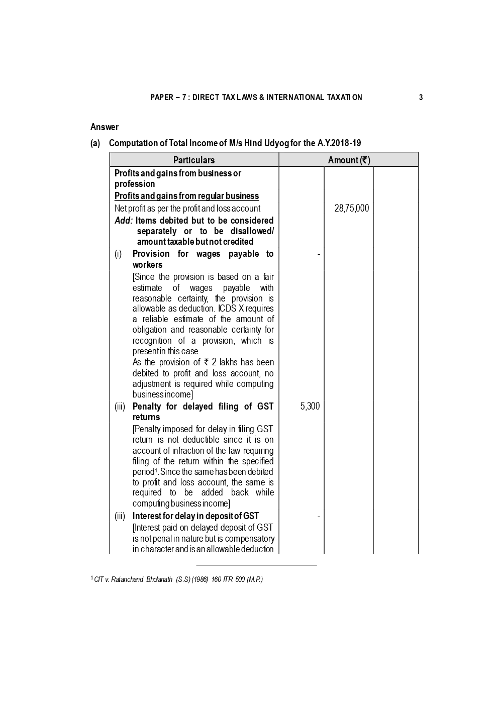 CA Final Direct Tax Laws & International Previous Year Question Paper With Answer May 2018 - Page 4