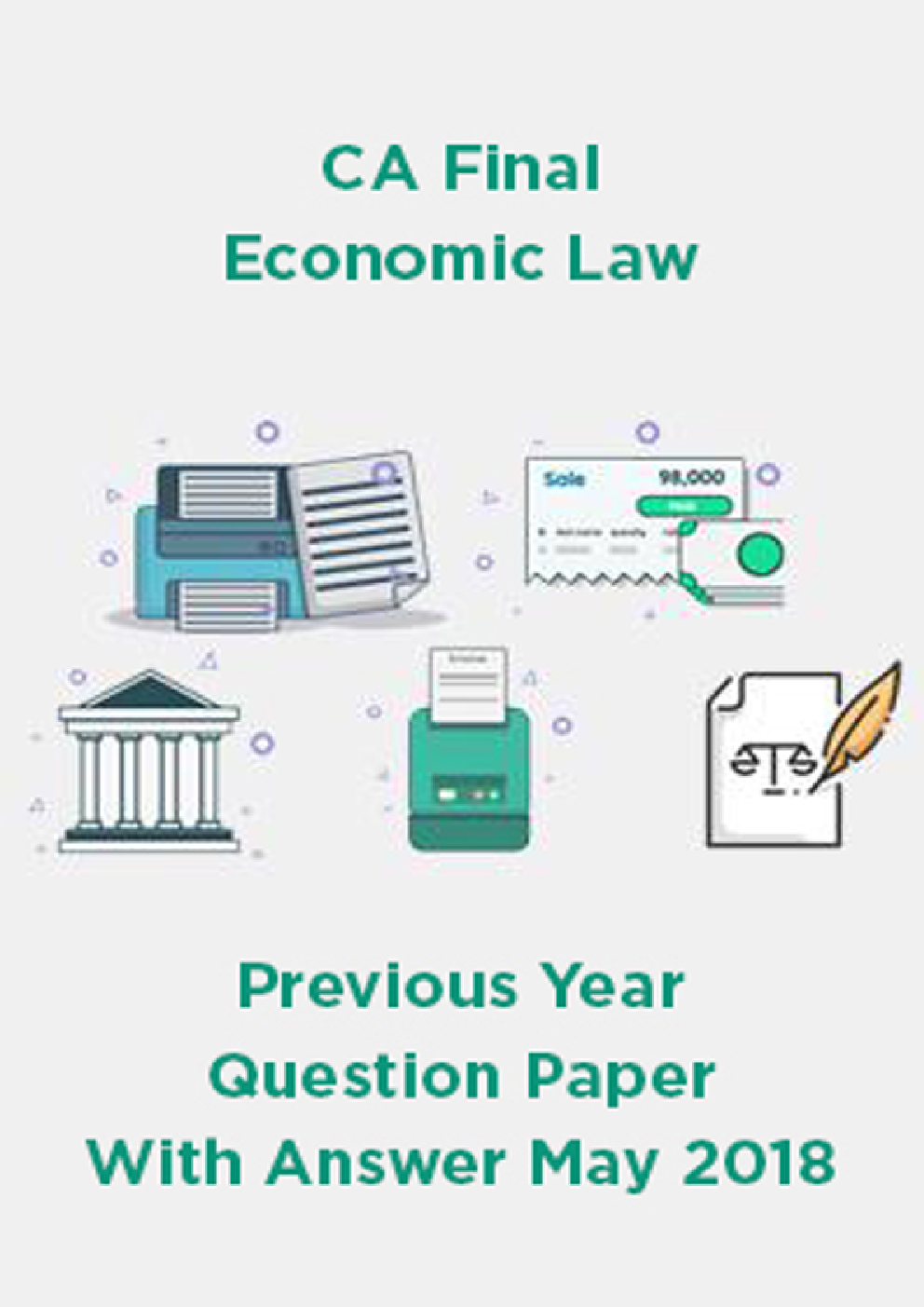 CA Final Economic Law Previous Year Question Paper With Answer May 2018 - Page 1