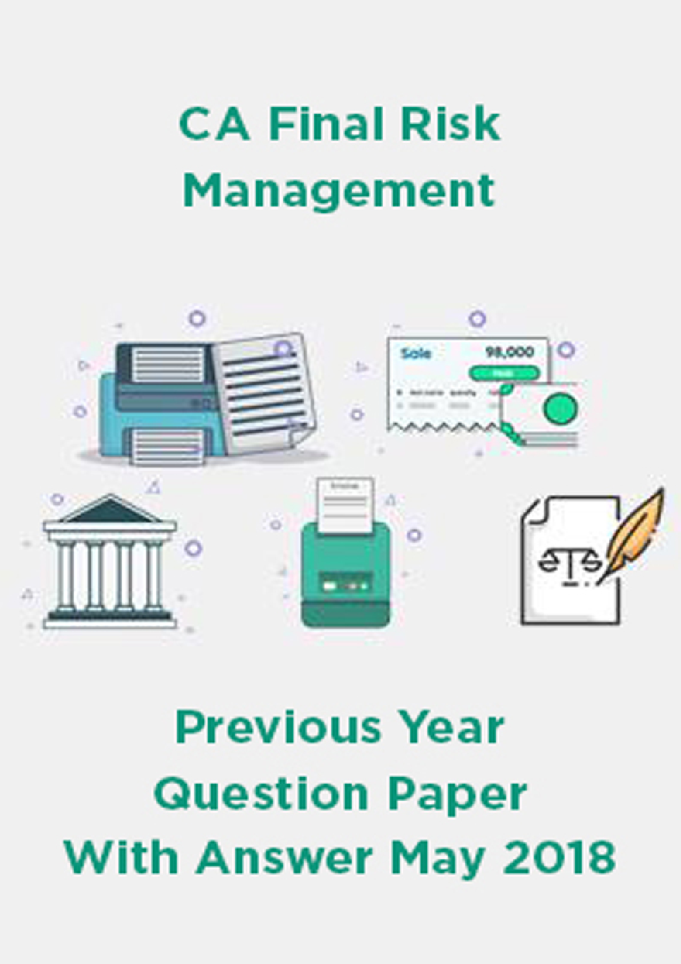 CA Final Risk Management Previous Year Question Paper With Answer May 2018 - Page 1