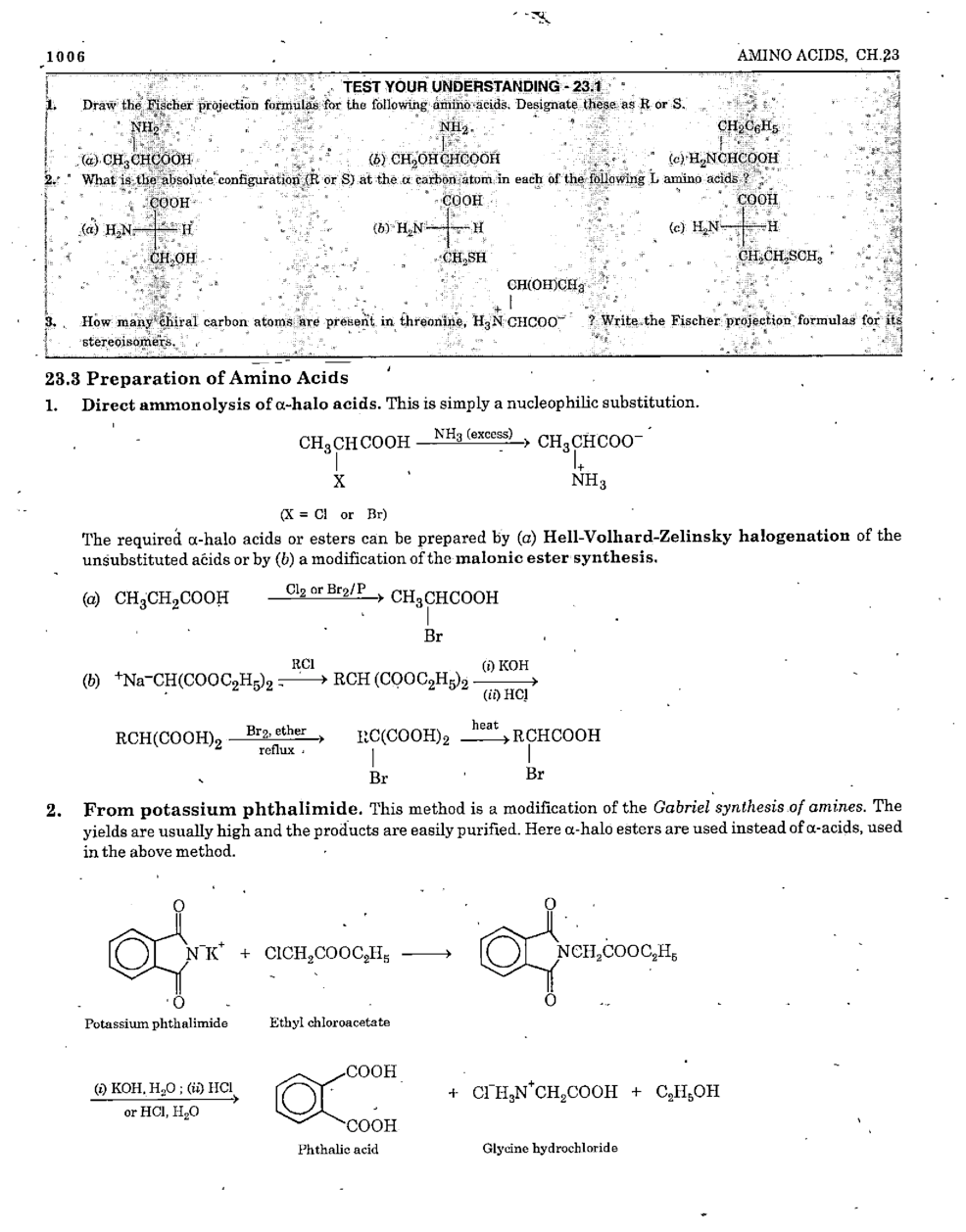 IIT JEE Organic Chemistry Amino Acids And Peptides Based On New Pattern - Page 4