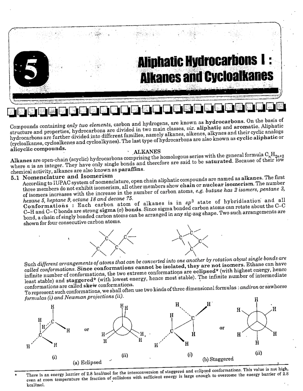 IIT JEE Organic Chemistry Preparation Properties And Reaction Of Alkanes Based On New Pattern - Page 3