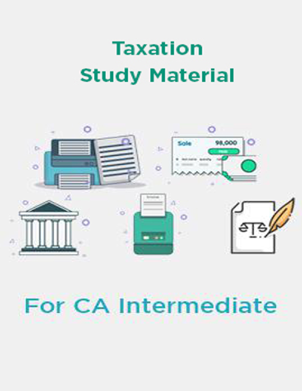 Taxation Study Material For CA Intermediate - Page 1