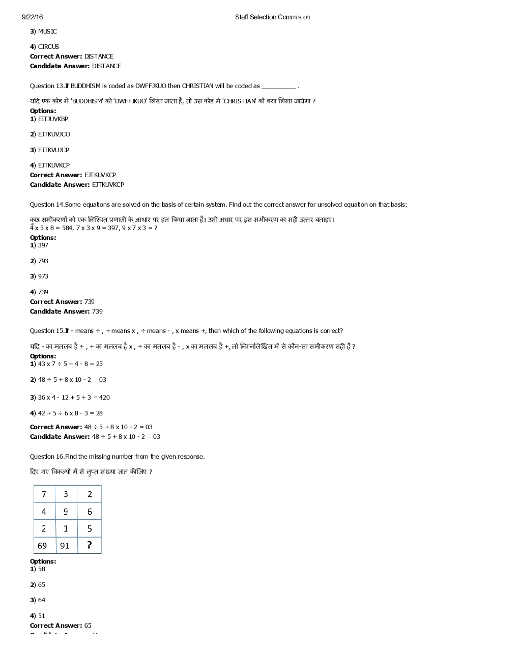 SSC MTS 31st August 2016 shift-3 - Page 5