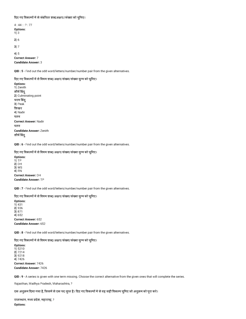 SSC MTS 9th January 2017 shift-1 - Page 3