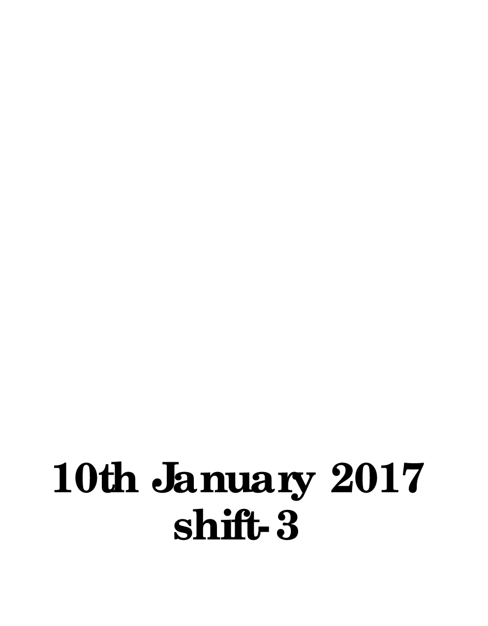 SSC MTS 10th January 2017 shift-3 - Page 1