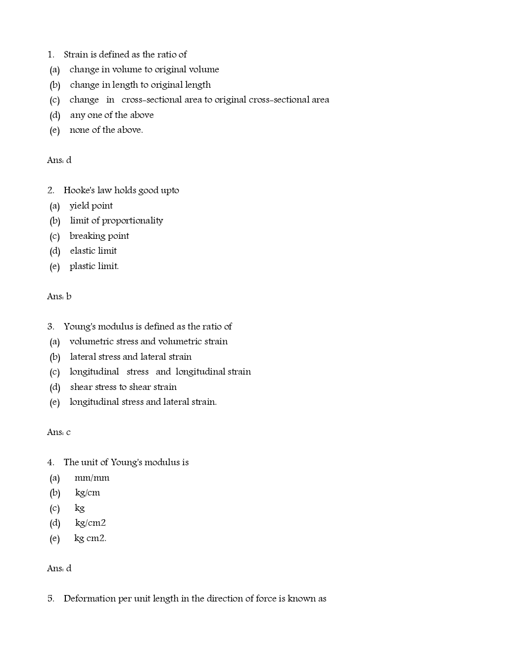 RRB Junior Engineer Mechanical Solved Model Question With Answer Paper 10 - Page 2