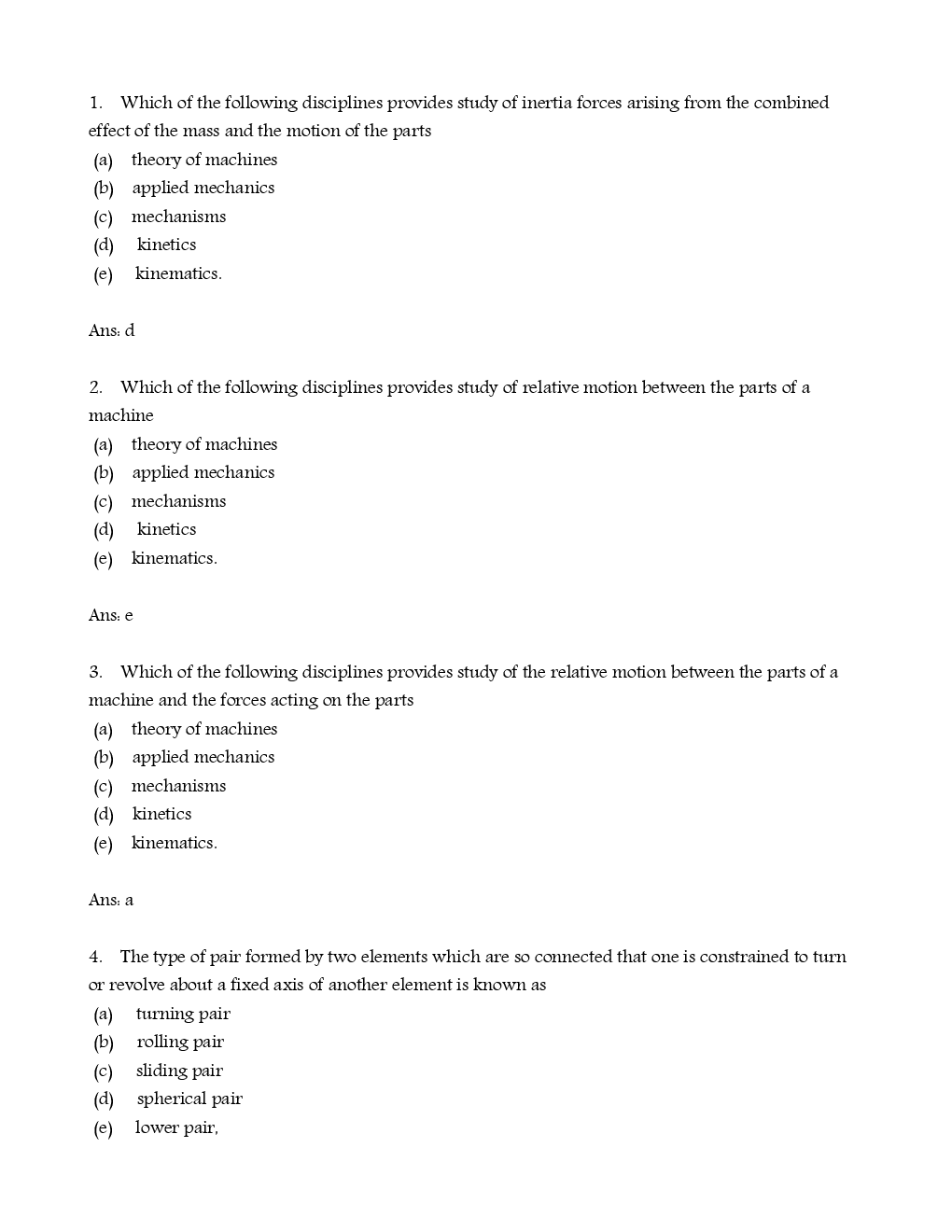 RRB Junior Engineer Mechanical Solved Model Question With Answer Paper 15 - Page 2