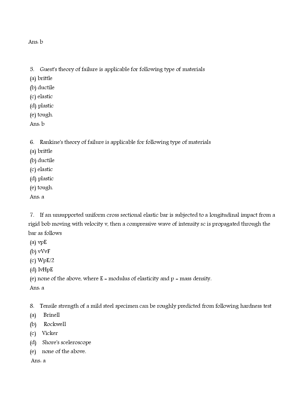 RRB Junior Engineer Mechanical Solved Model Question With Answer Paper 16 - Page 3