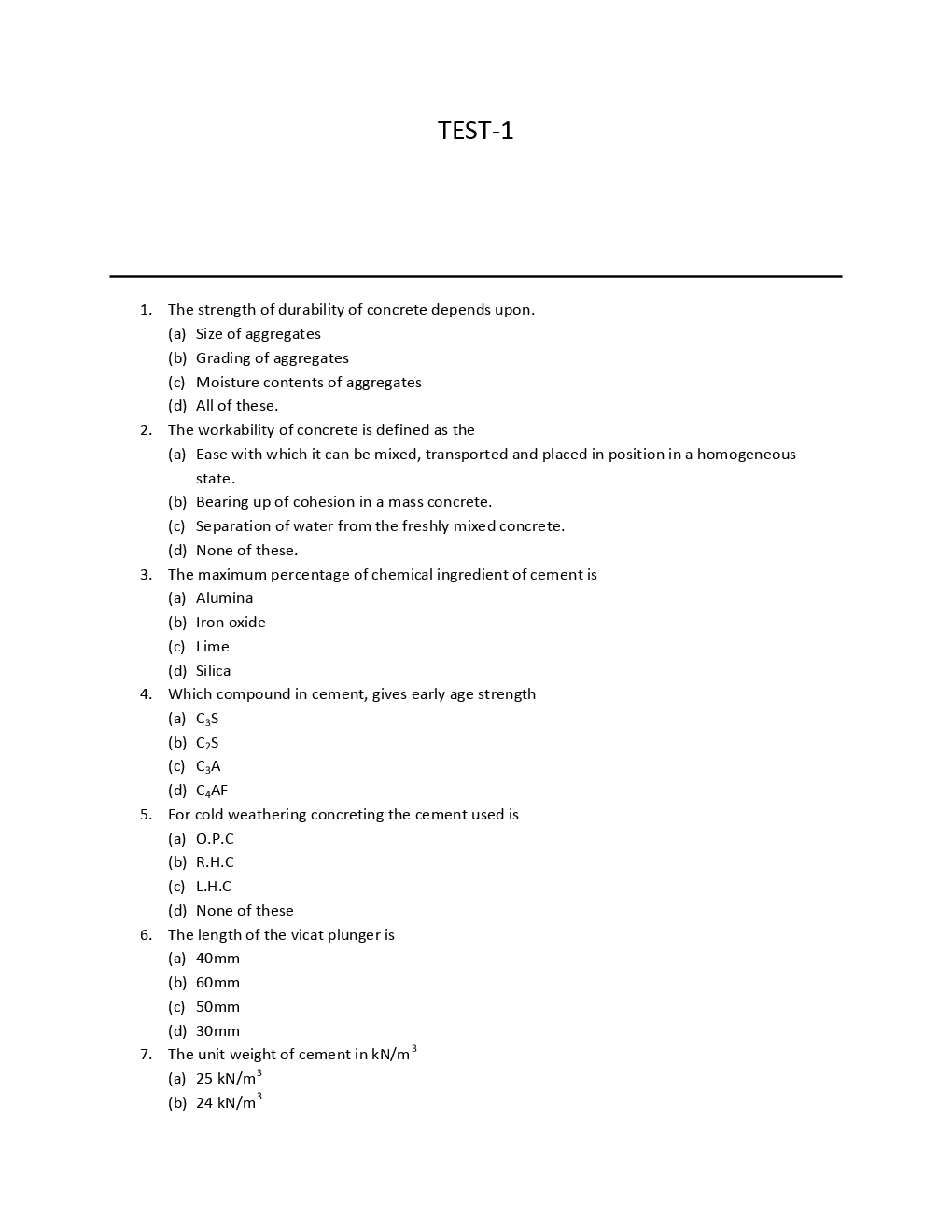 RRB Junior Engineer Civil Solved Model Question With Paper 1 - Page 2