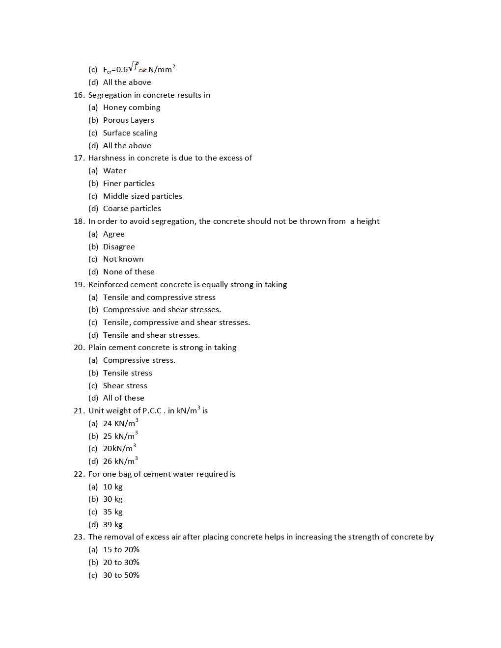 RRB Junior Engineer Civil Solved Model Question With Paper 1 - Page 4