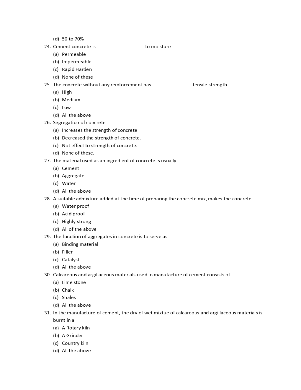 RRB Junior Engineer Civil Solved Model Question With Paper 1 - Page 5