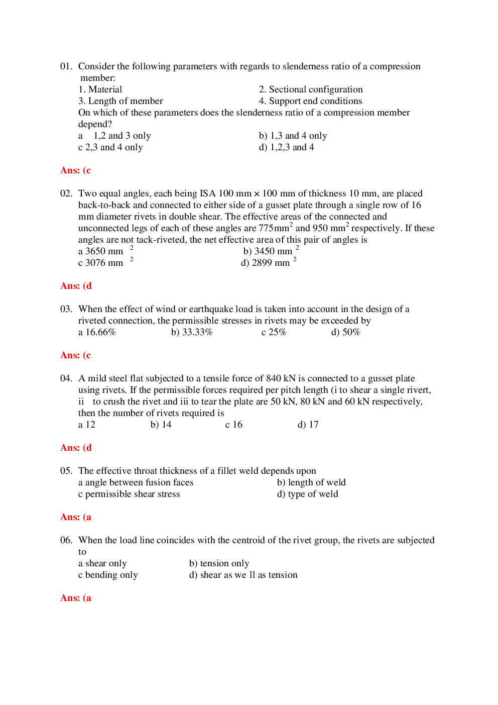 RRB Junior Engineer Civil Solved Model Question With Paper 2 - Page 2