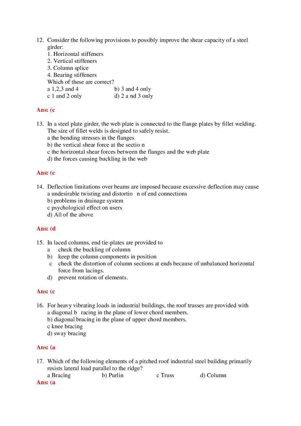 RRB Junior Engineer Civil Solved Model Question With Paper 2 - Page 4