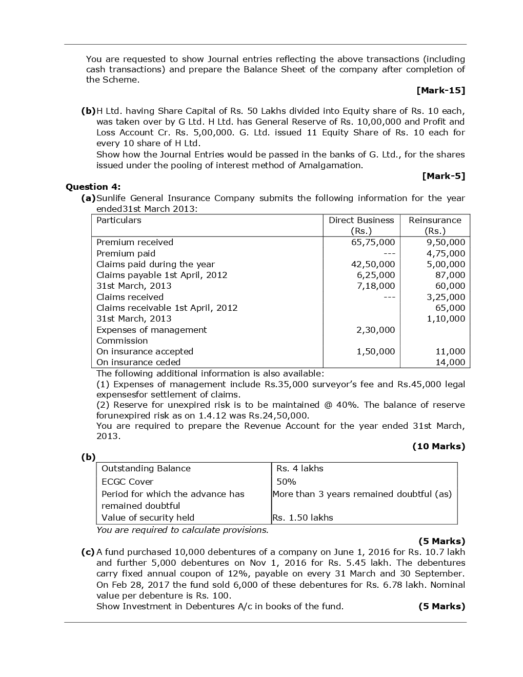 Download CA Intermediate Advance Accounting Mock Test Paper 1 PDF Online