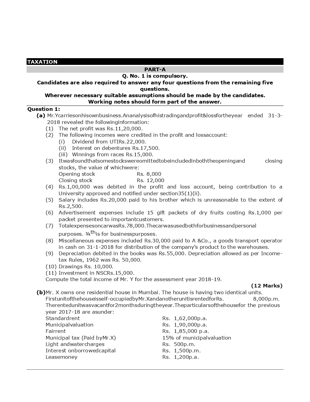 CA Intermediate Taxation Mock Test Paper-2 - Page 2