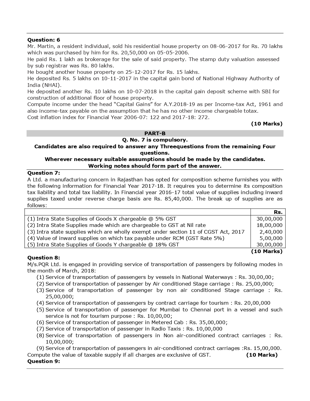 CA Intermediate Taxation Mock Test Paper-2 - Page 5