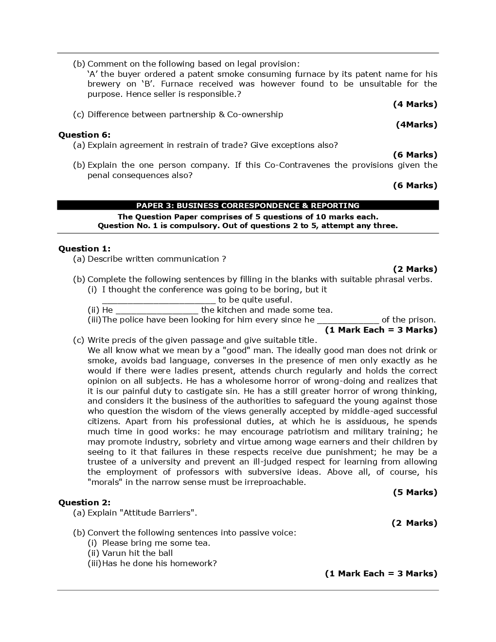 Ca foundation nov 2020 question paper with solution pdf picture