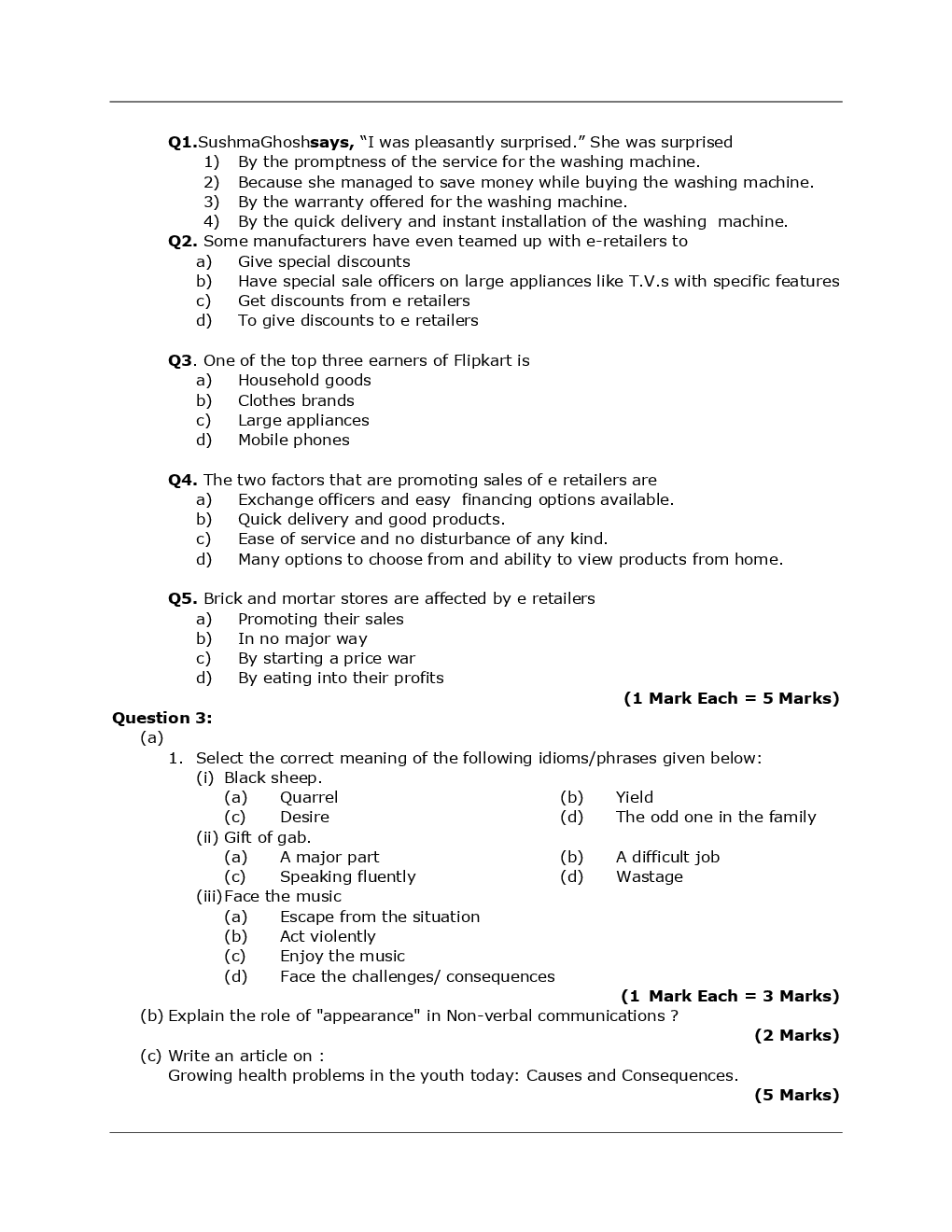 CA Foundation Business Law And Business Correspondence And Reporting Mock Test Paper-2 - Page 5