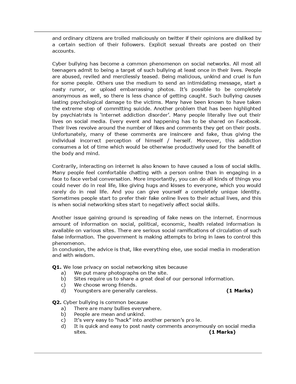 CA Foundation Business Law And Business Correspondence And Reporting Mock Test Paper-4 - Page 4