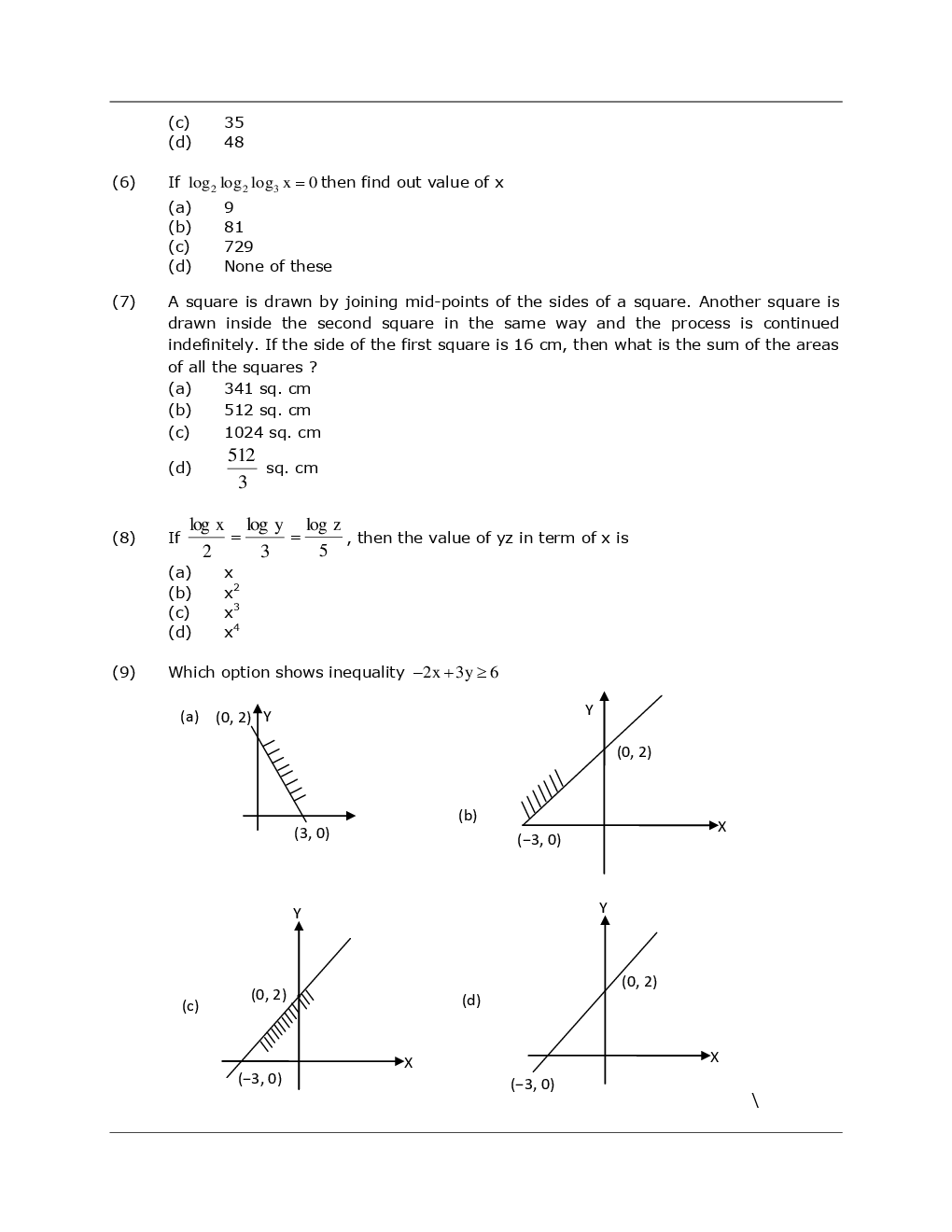 CA Foundation Business Mathematics, Reasoning And Statistics Mock Test Paper-1 - Page 3