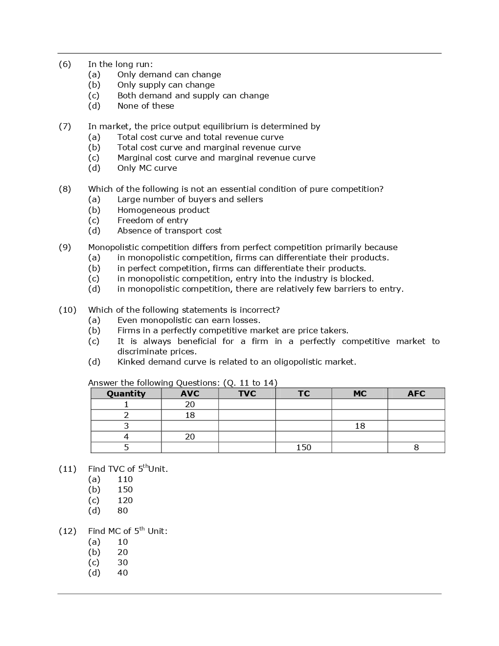 CA Foundation Economics And Business And Commercial Knowledge Mock Test Paper-3 - Page 3