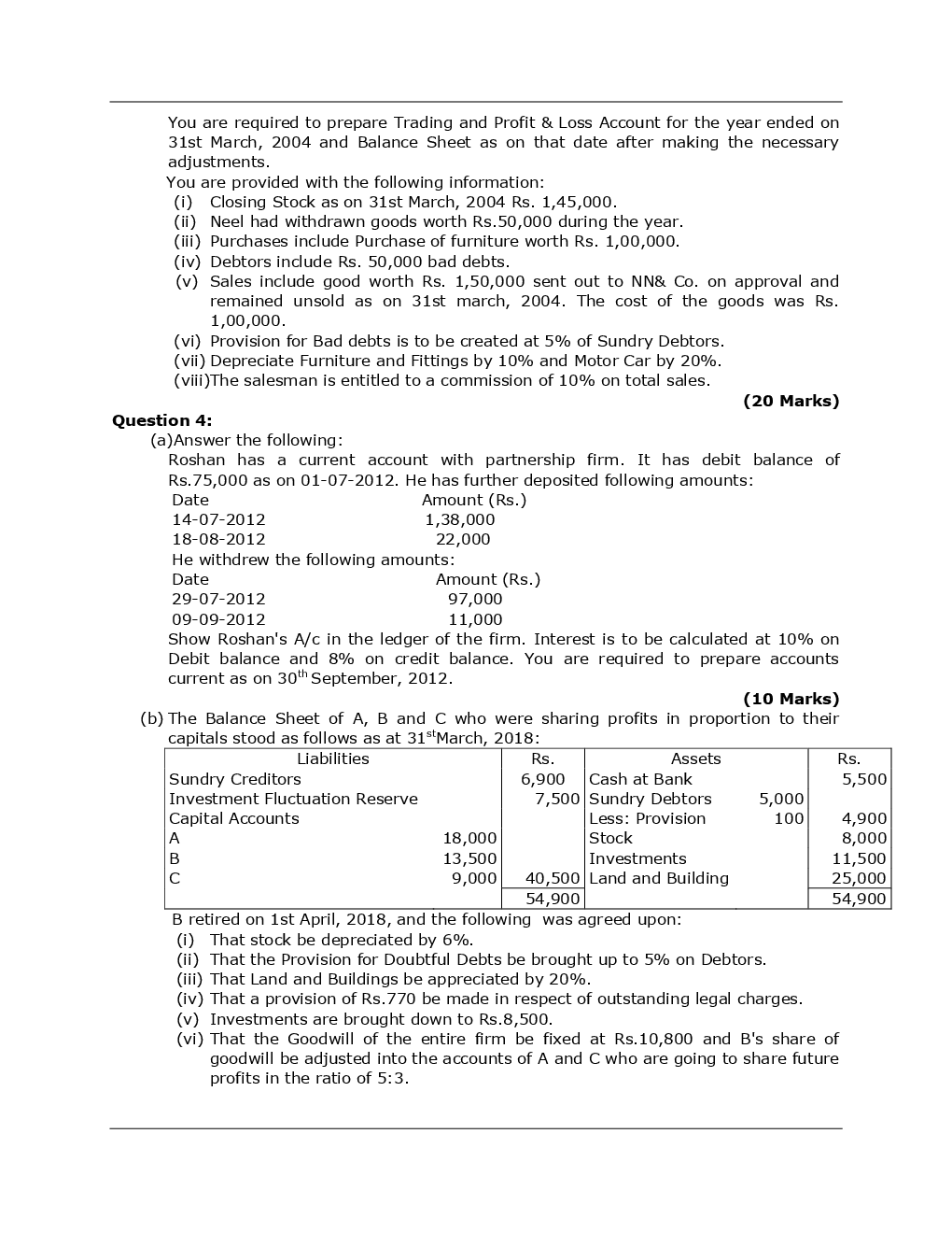 CA Foundation Principles And Practice Of Accounting Mock Test Paper-2 - Page 4