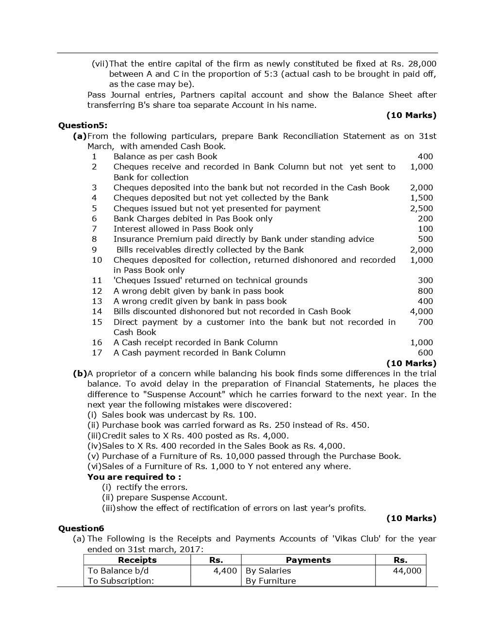 CA Foundation Principles And Practice Of Accounting Mock Test Paper-2 - Page 5