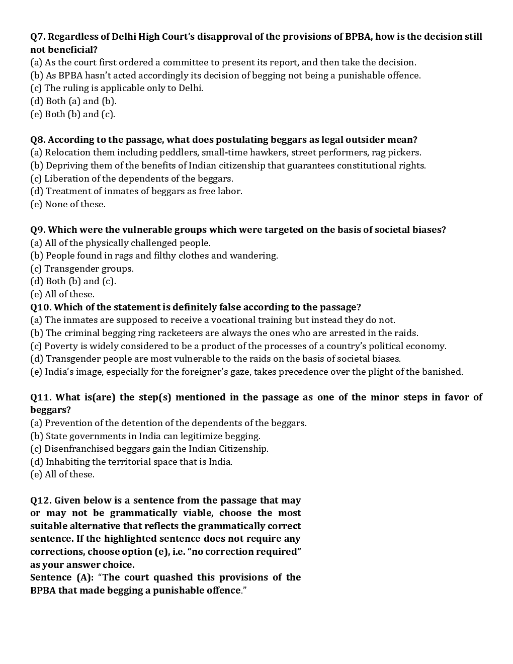 SBI Clerk Mains Previous Year  Paper With Answer Paper-2 2018 - Page 5