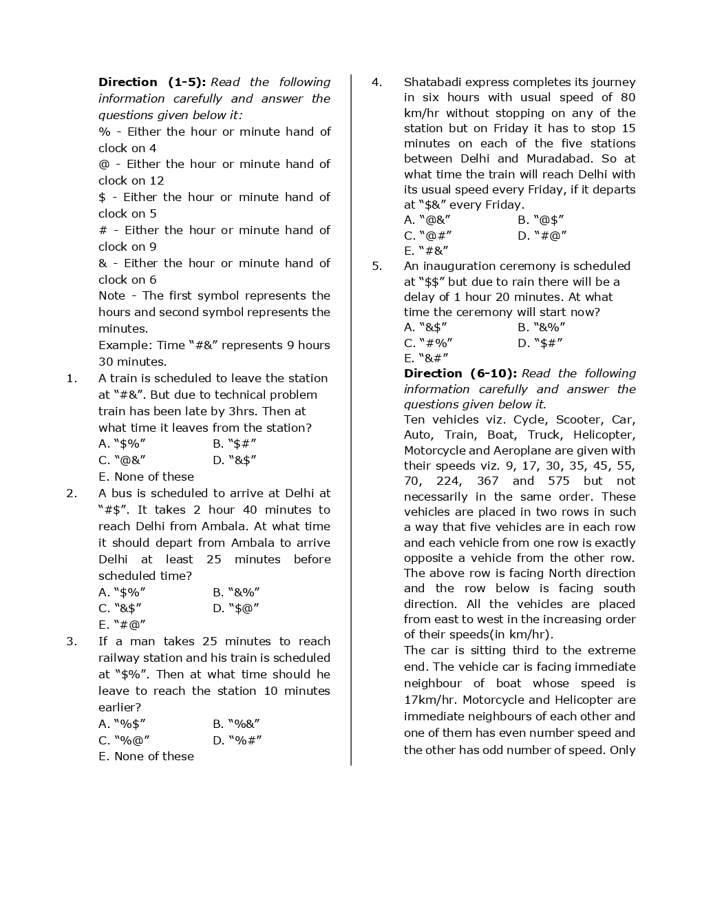 SBI Clerk Mains Previous Year  Paper With Answer Paper-4 2018 - Page 2