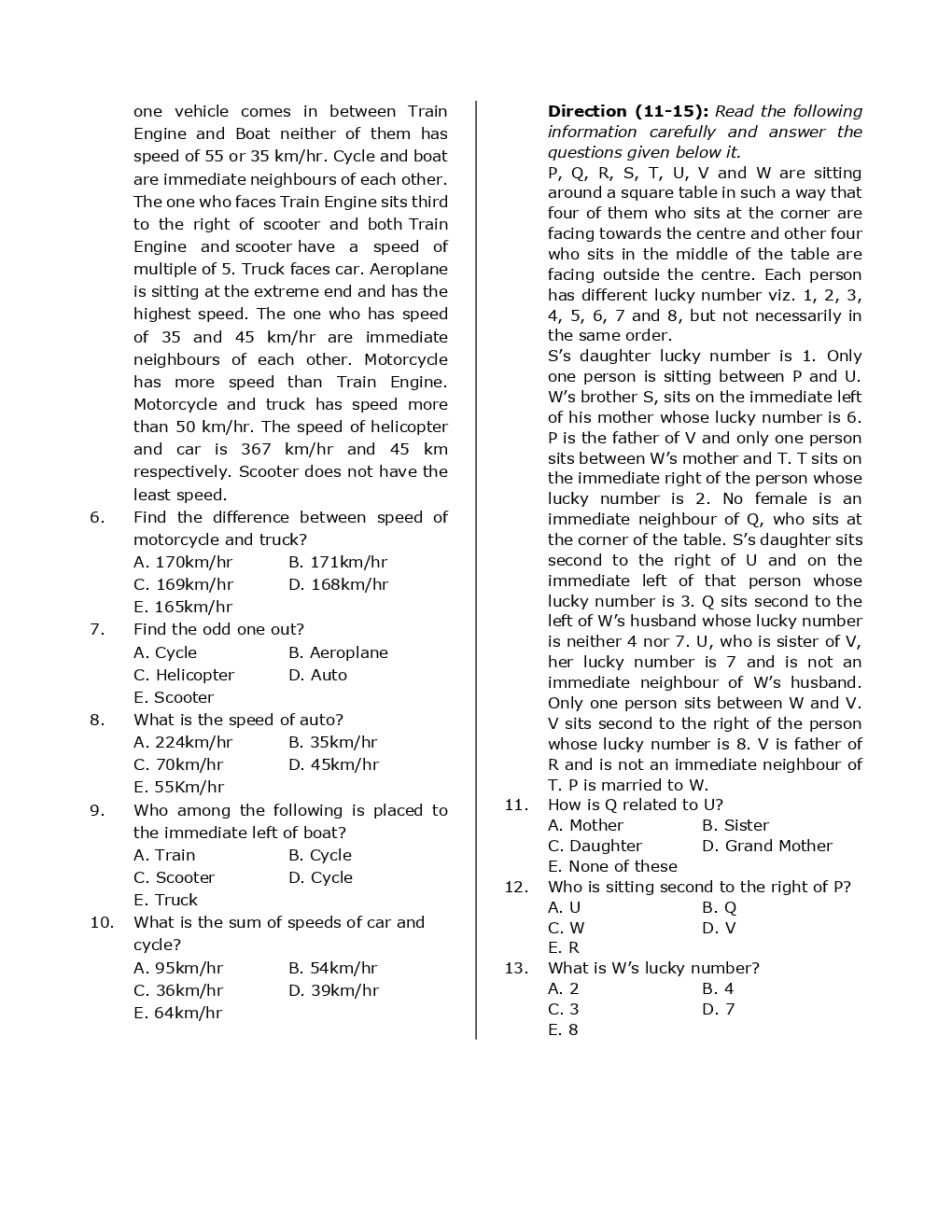 SBI Clerk Mains Previous Year  Paper With Answer Paper-4 2018 - Page 3