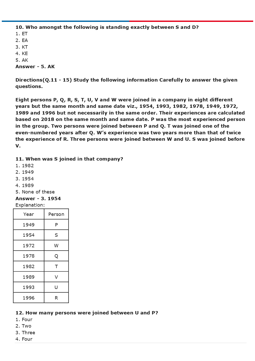 SBI Clerk Prelims Previous Year Paper With Answer Paper-1 2018 - Page 5